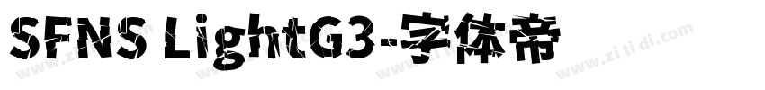 SFNS LightG3字体转换